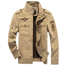 Load image into Gallery viewer, Mens Green Khaki 3 colors Military jacket
