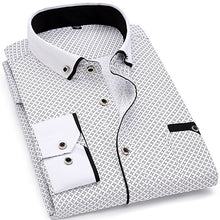 Load image into Gallery viewer, Fashion Print Casual Men Long Sleeve Shirt