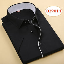 Load image into Gallery viewer, Short Sleeved Fashion Solid Male Shirt