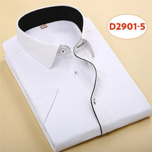 Load image into Gallery viewer, Short Sleeved Fashion Solid Male Shirt