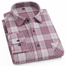 Load image into Gallery viewer, Men's 100% Cotton Casual Plaid Shirt
