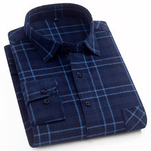 Load image into Gallery viewer, Men's 100% Cotton Casual Plaid Shirt