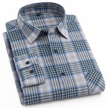 Load image into Gallery viewer, Men's 100% Cotton Casual Plaid Shirt