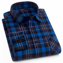 Load image into Gallery viewer, Men's 100% Cotton Casual Plaid Shirt