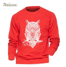Load image into Gallery viewer, Animal Owl Hoodie Men Black Sweatshirt Casual