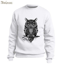Load image into Gallery viewer, Animal Owl Hoodie Men Black Sweatshirt Casual