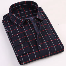 Load image into Gallery viewer, Printed Plaid Polka Dot Men Shirt Long-Sleeved Casual