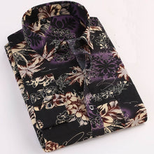 Load image into Gallery viewer, Printed Plaid Polka Dot Men Shirt Long-Sleeved Casual