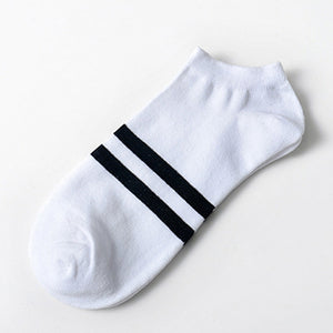 Cotton Stripe Boat Socks