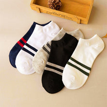 Load image into Gallery viewer, Cotton Stripe Boat Socks