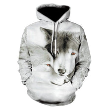 Load image into Gallery viewer, Fashion Men Wolf Animal 3D Printed Hooded Hoodie