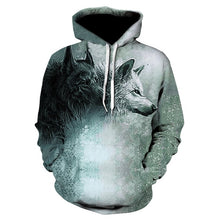 Load image into Gallery viewer, Fashion Men Wolf Animal 3D Printed Hooded Hoodie