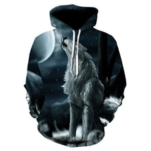 Load image into Gallery viewer, Fashion Men Wolf Animal 3D Printed Hooded Hoodie