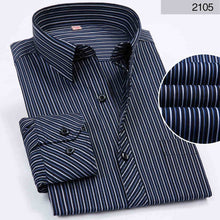 Load image into Gallery viewer, DAVYDAISY Long Sleeved Striped Solid Plaid Male Business Shirt
