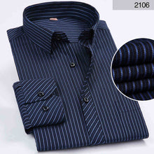 Load image into Gallery viewer, DAVYDAISY Long Sleeved Striped Solid Plaid Male Business Shirt