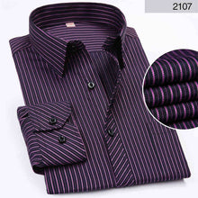 Load image into Gallery viewer, DAVYDAISY Long Sleeved Striped Solid Plaid Male Business Shirt