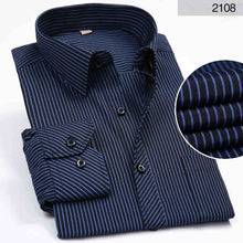 Load image into Gallery viewer, DAVYDAISY Long Sleeved Striped Solid Plaid Male Business Shirt