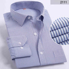 Load image into Gallery viewer, DAVYDAISY Long Sleeved Striped Solid Plaid Male Business Shirt