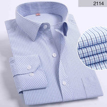 Load image into Gallery viewer, DAVYDAISY Long Sleeved Striped Solid Plaid Male Business Shirt