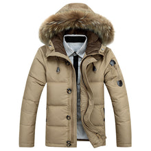 Load image into Gallery viewer, Thick Warm Fashion Patchwork Men's Fur collar