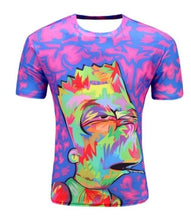 Load image into Gallery viewer, Black And White Vertigo Hypnotic colorful Printing 3D T shirt