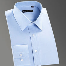 Load image into Gallery viewer, Regular-fit Coarse-twill Solid Basic Dress Shirt