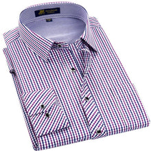 Load image into Gallery viewer, Men's Classic Plaid Checkered Dress Shirt