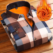 Load image into Gallery viewer, Long Sleeve Men's Work Shirt Casual Slim Fit