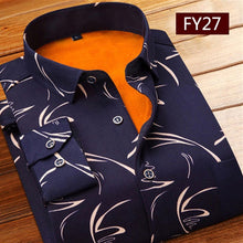 Load image into Gallery viewer, Long Sleeve Men's Work Shirt Casual Slim Fit