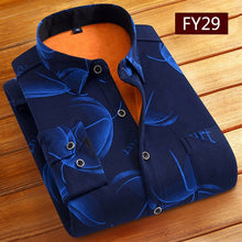 Load image into Gallery viewer, Long Sleeve Men's Work Shirt Casual Slim Fit