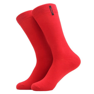 cotton solid colorful socks