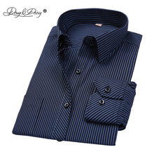 Load image into Gallery viewer, DAVYDAISY Long Sleeved Striped Solid Plaid Male Business Shirt