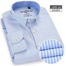 Load image into Gallery viewer, Oxford Mens shirts long sleeve Cotton casual shirt