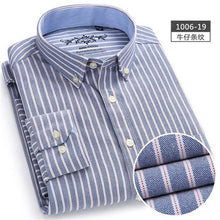 Load image into Gallery viewer, Oxford Mens shirts long sleeve Cotton casual shirt