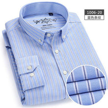 Load image into Gallery viewer, Oxford Mens shirts long sleeve Cotton casual shirt