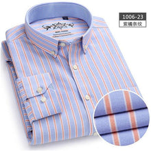 Load image into Gallery viewer, Oxford Mens shirts long sleeve Cotton casual shirt
