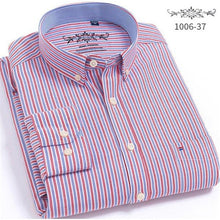 Load image into Gallery viewer, Oxford Mens shirts long sleeve Cotton casual shirt