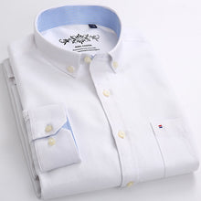 Load image into Gallery viewer, Men's Plaid Checked Oxford Button-down Shirt