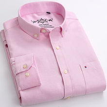 Load image into Gallery viewer, Men's Plaid Checked Oxford Button-down Shirt