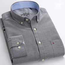 Load image into Gallery viewer, Men's Plaid Checked Oxford Button-down Shirt
