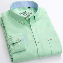 Load image into Gallery viewer, Men's Plaid Checked Oxford Button-down Shirt