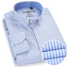 Load image into Gallery viewer, Men's Plaid Checked Oxford Button-down Shirt