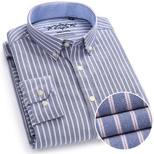 Load image into Gallery viewer, Men's Plaid Checked Oxford Button-down Shirt