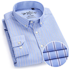 Load image into Gallery viewer, Men's Plaid Checked Oxford Button-down Shirt