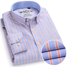 Load image into Gallery viewer, Men's Plaid Checked Oxford Button-down Shirt