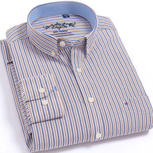 Load image into Gallery viewer, Men's Plaid Checked Oxford Button-down Shirt