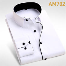 Load image into Gallery viewer, Wedding Shirt Long Sleeve Party Solid Casual