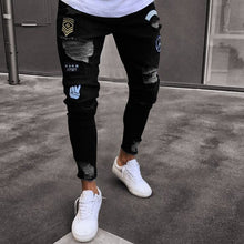 Load image into Gallery viewer, hole embroidered jeansCasual Thin Summer Denim Pant Classic Cowboys