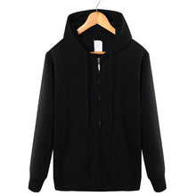 Load image into Gallery viewer, Cotton  zipper hoodie street hip-hop red black powder