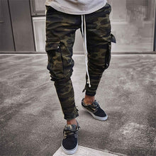 Load image into Gallery viewer, Army Green Camouflage Slim Long Pant